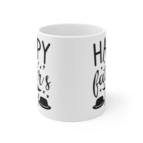 "Happy Father's Day" - Funny Double Sided Print - White Ceramic Mug 11oz - Image 2