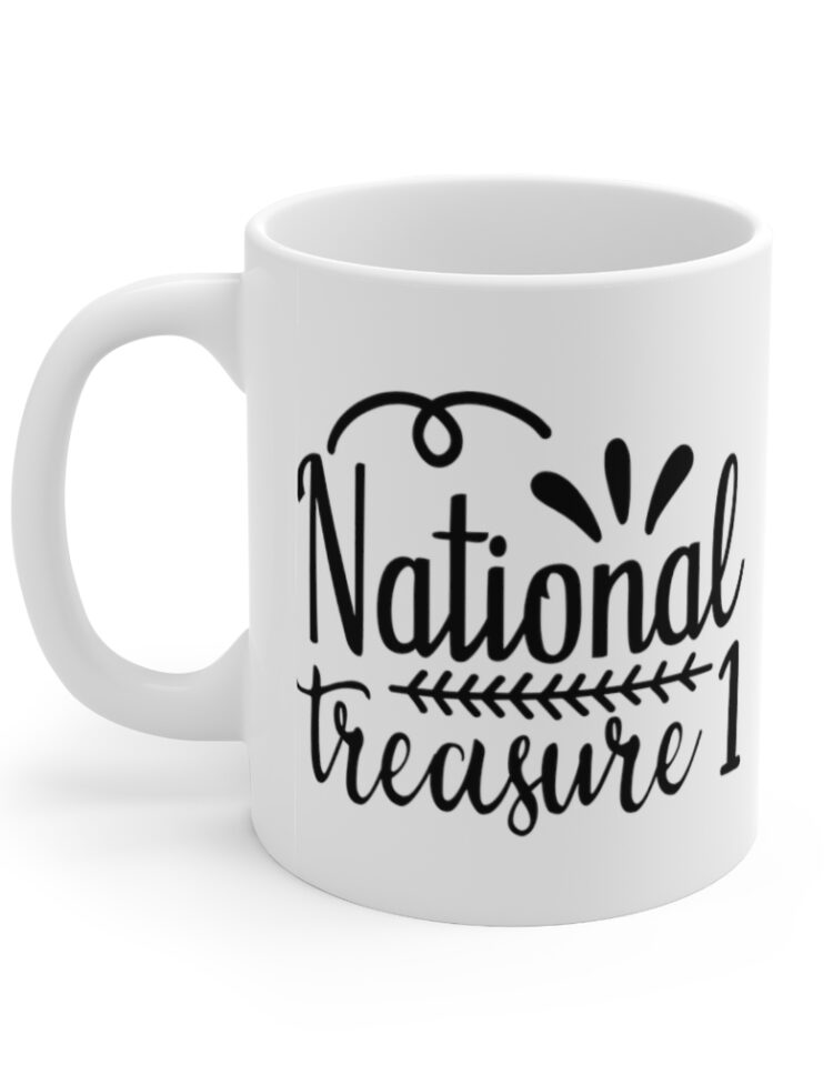 "National Treasure 1" - Funny Double Sided Print - White Ceramic Mug 11oz