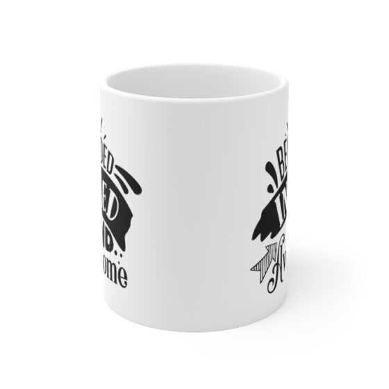 "Bearded Inked and Awesome" - Funny Double Sided Print - White Ceramic Mug 11oz - Image 2