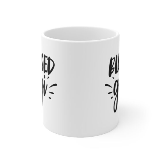 "Blessed Gigi" - Funny Double Sided Print - White Ceramic Mug 11oz - Image 2