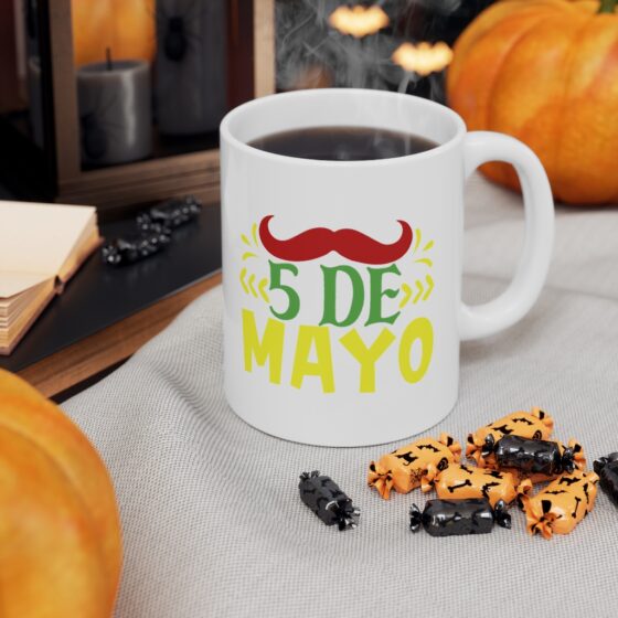 "5 de Mayo" - Funny Double Sided Print - White Ceramic Mug 11oz - Image 7