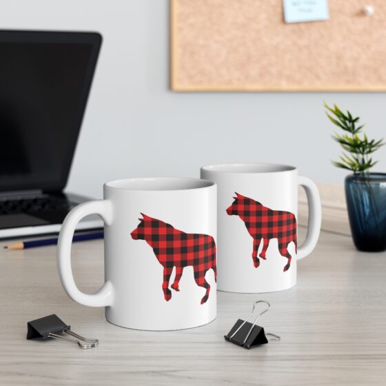 "Dog 11" - Funny Double Sided Print - White Ceramic Mug 11oz - Image 5