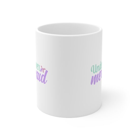 "Undercover Mermaid" - Funny Double Sided Print - White Ceramic Mug 11oz - Image 2