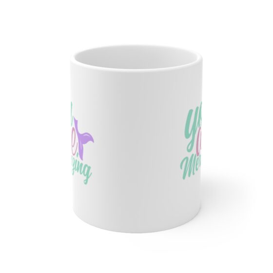 "You are Mermazing" - Funny Double Sided Print - White Ceramic Mug 11oz - Image 2