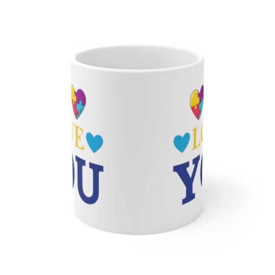 "I Love You" - Funny Double Sided Print - White Ceramic Mug 11oz - Image 2