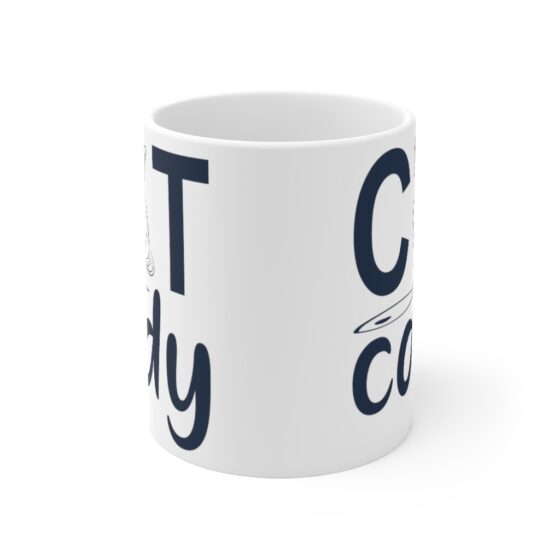 "Cat Cady" - Funny Double Sided Print - White Ceramic Mug 11oz - Image 2