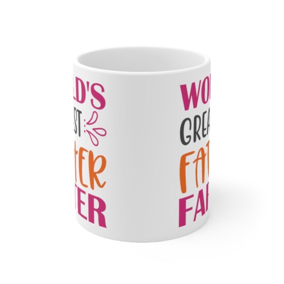 "World's Greatest Father Farter" - Funny Double Sided Print - White Ceramic Mug 11oz - Image 2