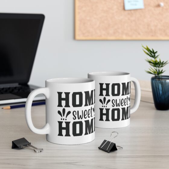 "Home Sweet Home" - Funny Double Sided Print - White Ceramic Mug 11oz - Image 5