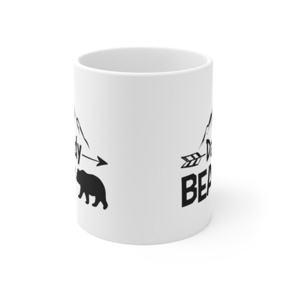 "Daddy Bear" - Funny Double Sided Print - White Ceramic Mug 11oz - Image 2