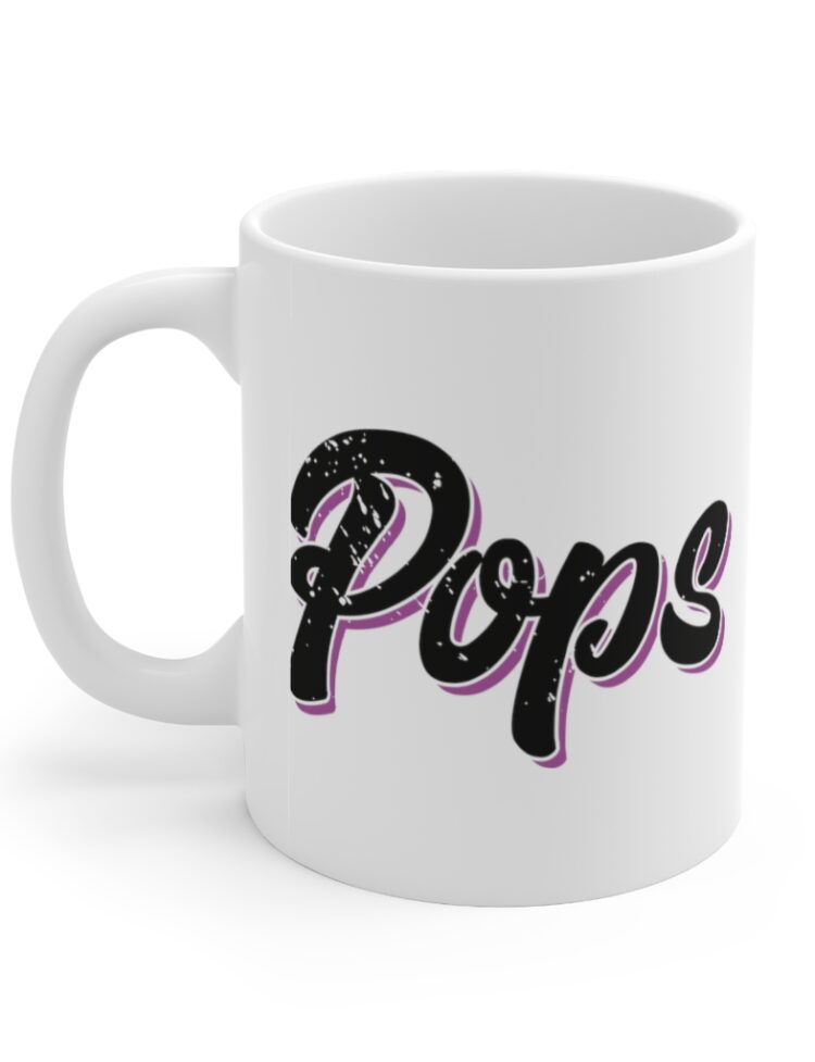 "Pops" - Funny Double Sided Print - White Ceramic Mug 11oz