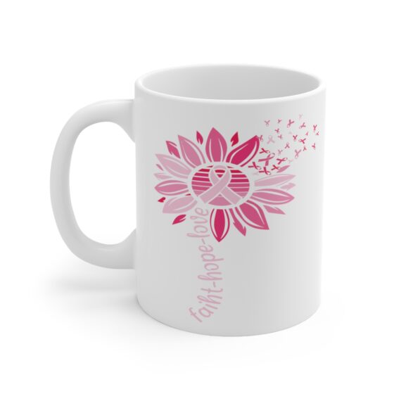 "Faith-Hope-Love" - Funny Double Sided Print - White Ceramic Mug 11oz