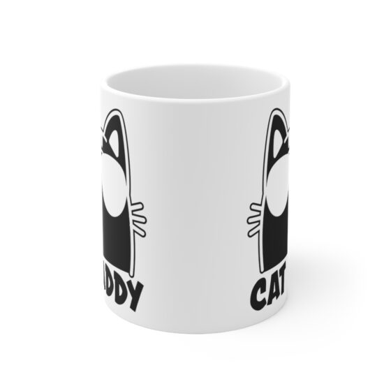 "Cat Daddy" - Funny Double Sided Print - White Ceramic Mug 11oz - Image 2