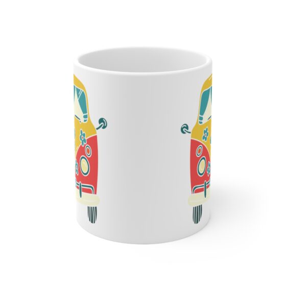 "Happiness" - Funny Double Sided Print - White Ceramic Mug 11oz - Image 2