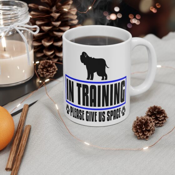 "In Training Please Give Us Space" - Funny Double Sided Print - White Ceramic Mug 11oz - Image 4