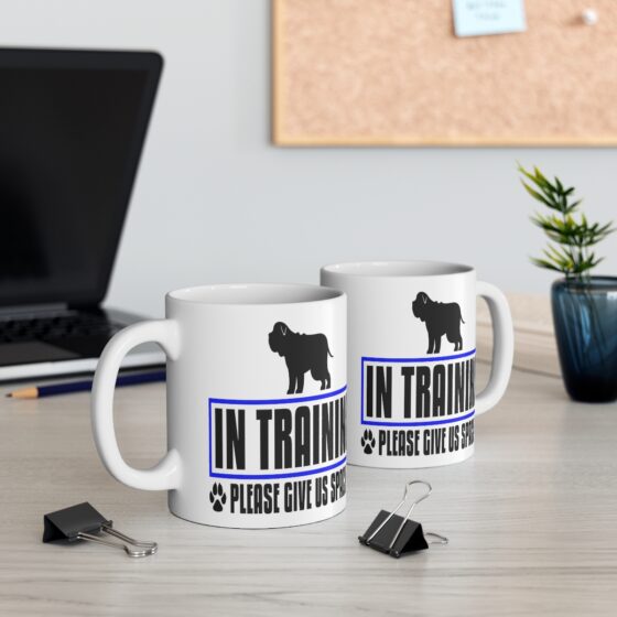 "In Training Please Give Us Space" - Funny Double Sided Print - White Ceramic Mug 11oz - Image 5