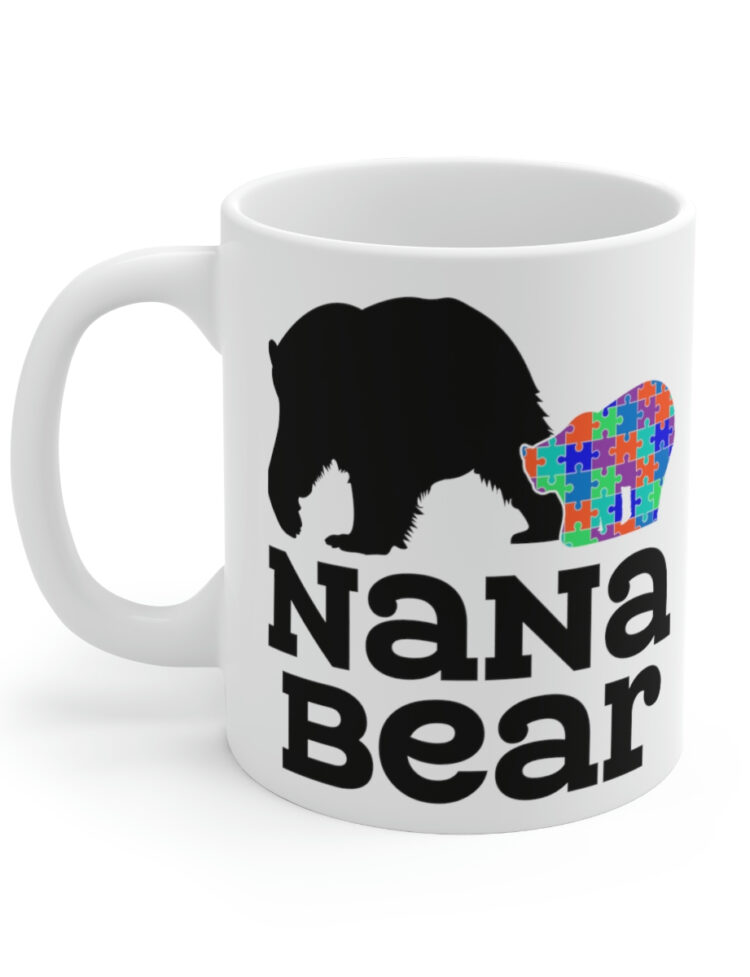 "Nana Bear" - Funny Double Sided Print - White Ceramic Mug 11oz