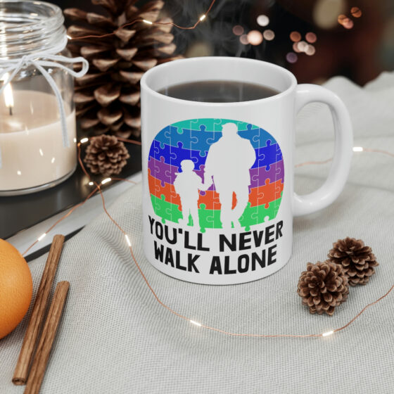 "You'll Never Walk Alone" - Funny Double Sided Print - White Ceramic Mug 11oz - Image 4