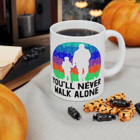 "You'll Never Walk Alone" - Funny Double Sided Print - White Ceramic Mug 11oz - Image 6