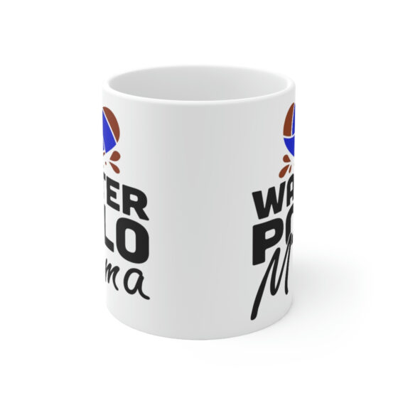 "Water Polo Mama" - Funny Double Sided Print - White Ceramic Mug 11oz - Image 2