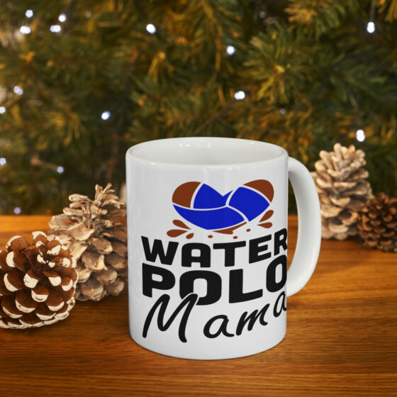 "Water Polo Mama" - Funny Double Sided Print - White Ceramic Mug 11oz - Image 9