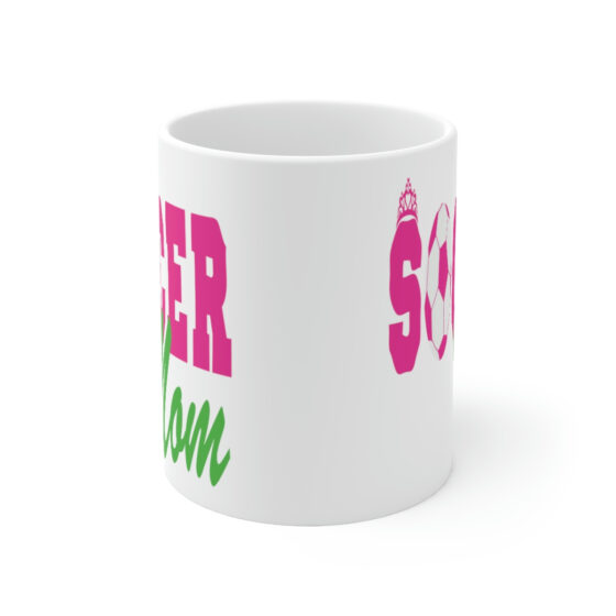 "Soccer Mom" - Funny Double Sided Print - White Ceramic Mug 11oz - Image 2