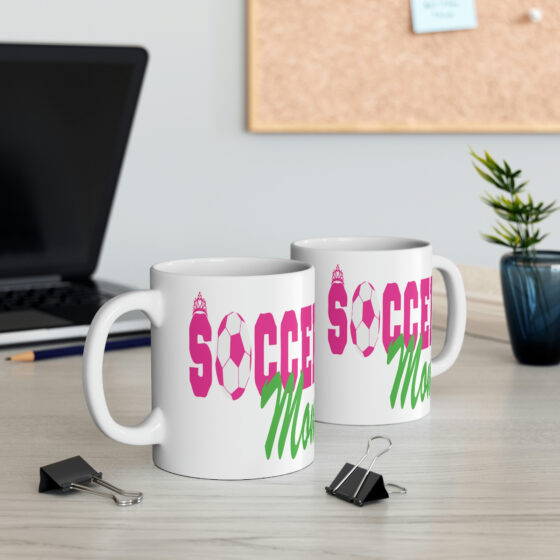 "Soccer Mom" - Funny Double Sided Print - White Ceramic Mug 11oz - Image 5