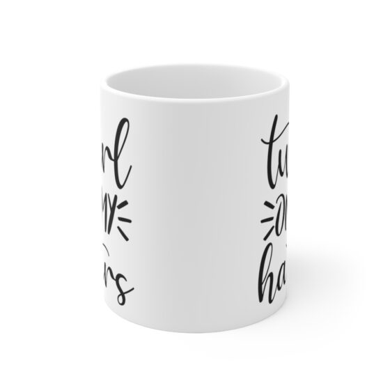 "I Twirl On My Haters" - Funny Double Sided Print - White Ceramic Mug 11oz - Image 2