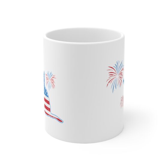 "Fourth of July" - Funny Double Sided Print - White Ceramic Mug 11oz - Image 2