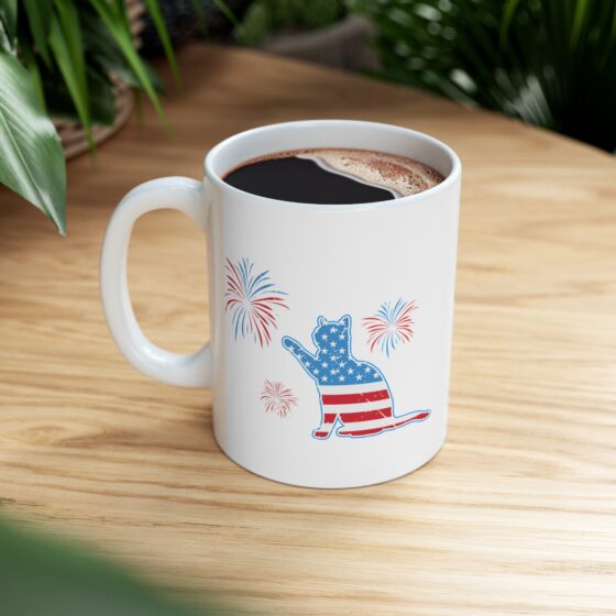 "Fourth of July" - Funny Double Sided Print - White Ceramic Mug 11oz - Image 8