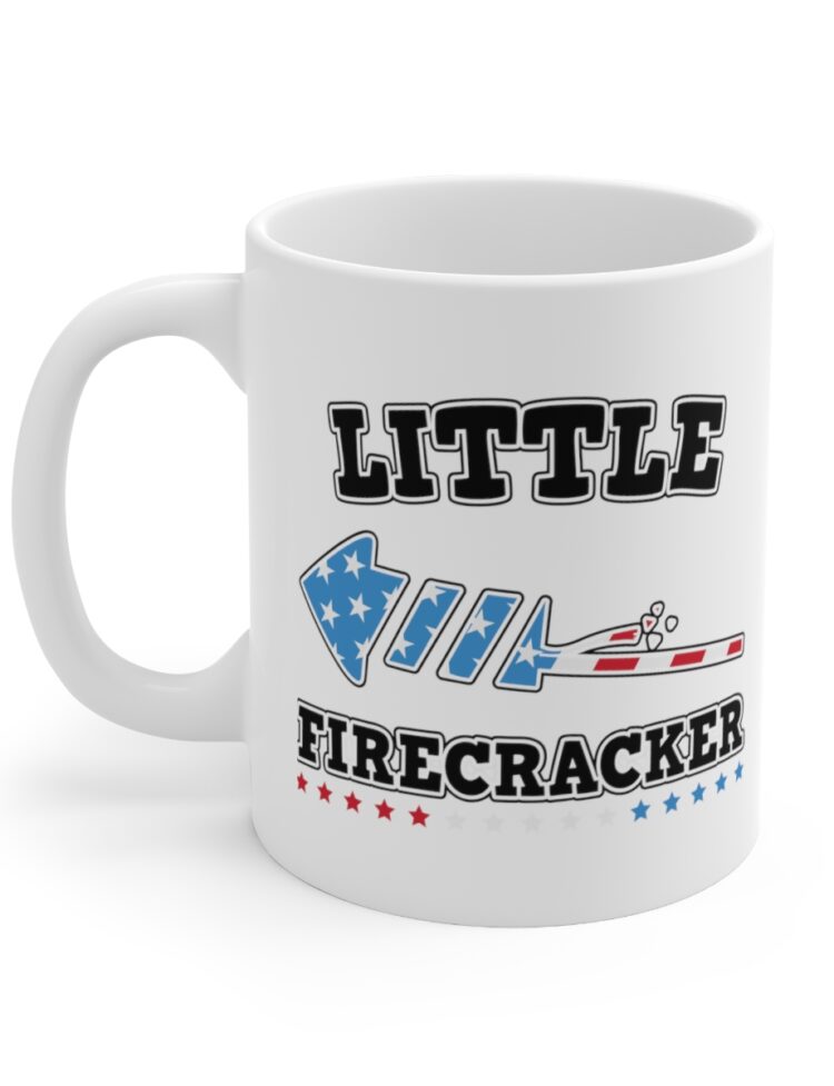"Little Firecracker" - Funny Double Sided Print - White Ceramic Mug 11oz
