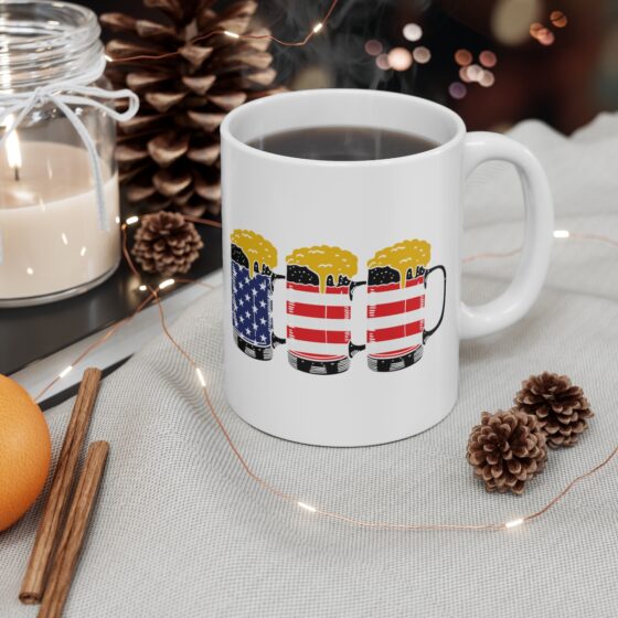 "Fourth of July" - Funny Double Sided Print - White Ceramic Mug 11oz - Image 4