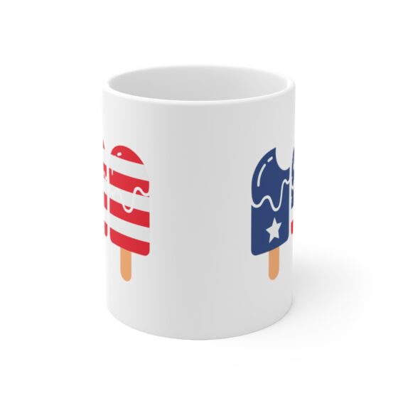 "Fourth of July" - Funny Double Sided Print - White Ceramic Mug 11oz - Image 2