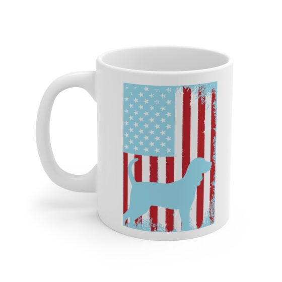 "American Beagle" - Funny Double Sided Print - White Ceramic Mug 11oz