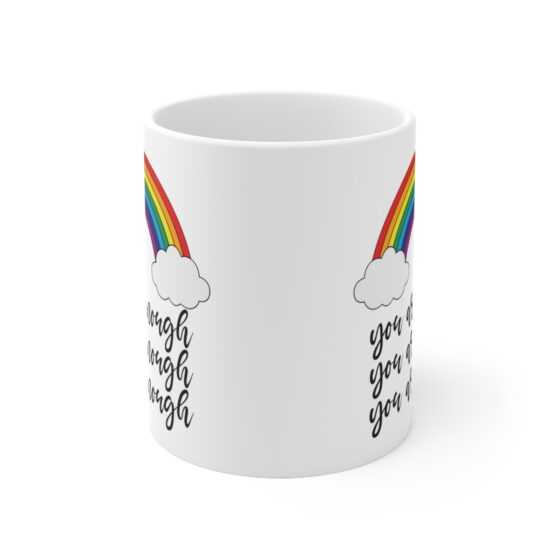 "You are Enough" - Funny Double Sided Print - White Ceramic Mug 11oz - Image 2