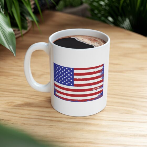 "American Flag" - Funny Double Sided Print - White Ceramic Mug 11oz - Image 8