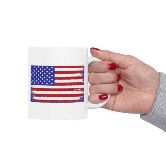 "American Flag" - Funny Double Sided Print - White Ceramic Mug 11oz - Image 12