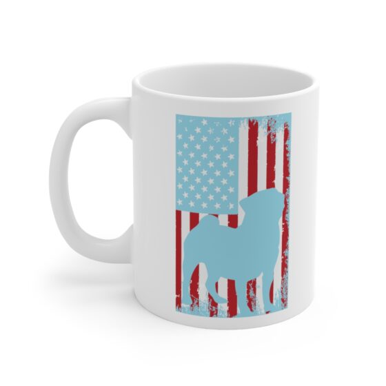 "American Bulldog" - Funny Double Sided Print - White Ceramic Mug 11oz