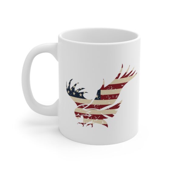 "American Eagle" - Funny Double Sided Print - White Ceramic Mug 11oz