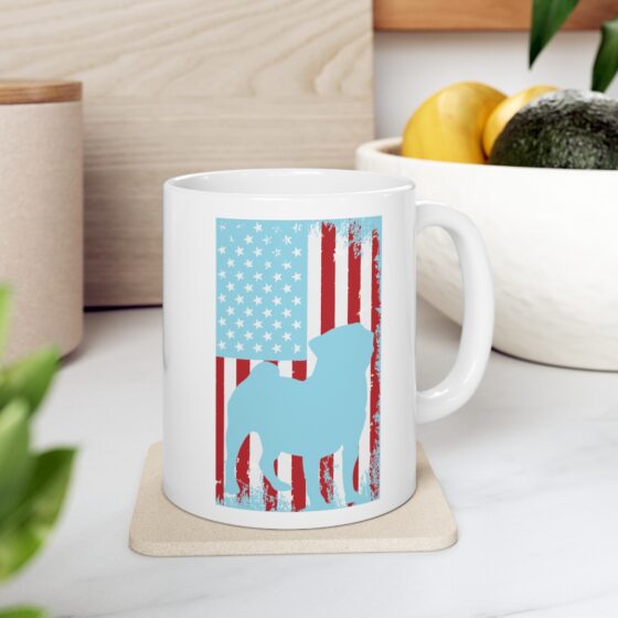 "American Bulldog" - Funny Double Sided Print - White Ceramic Mug 11oz - Image 7