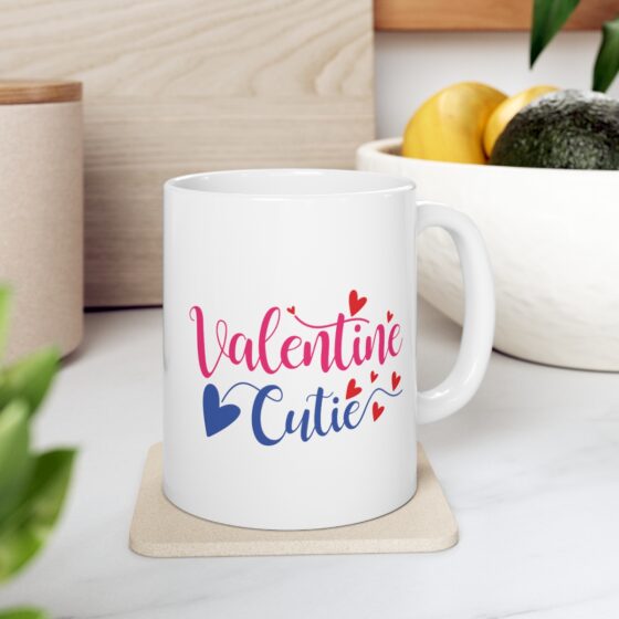 "Valentine Cutie" - Funny Double Sided Print - White Ceramic Mug 11oz - Image 7