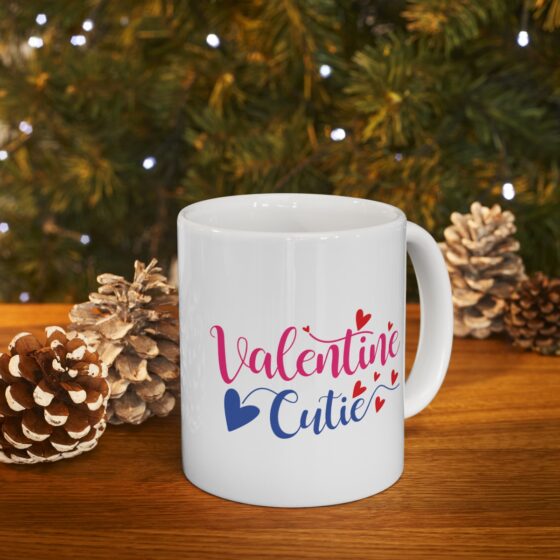 "Valentine Cutie" - Funny Double Sided Print - White Ceramic Mug 11oz - Image 9