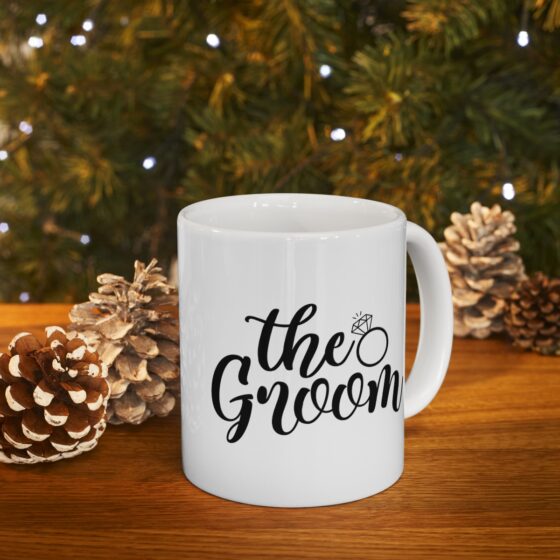 "The Groom" - Funny Double Sided Print - White Ceramic Mug 11oz - Image 9