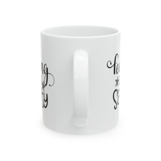 "Feeling A Lil' Salty" - Funny Double Sided Print - White Ceramic Mug 11oz - Image 3