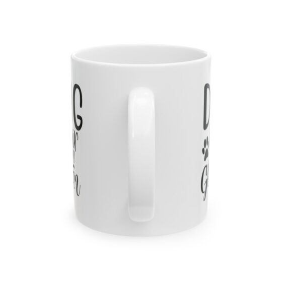 "Dog Hair Is My Glitter" - Funny Double Sided Print - White Ceramic Mug 11oz - Image 3