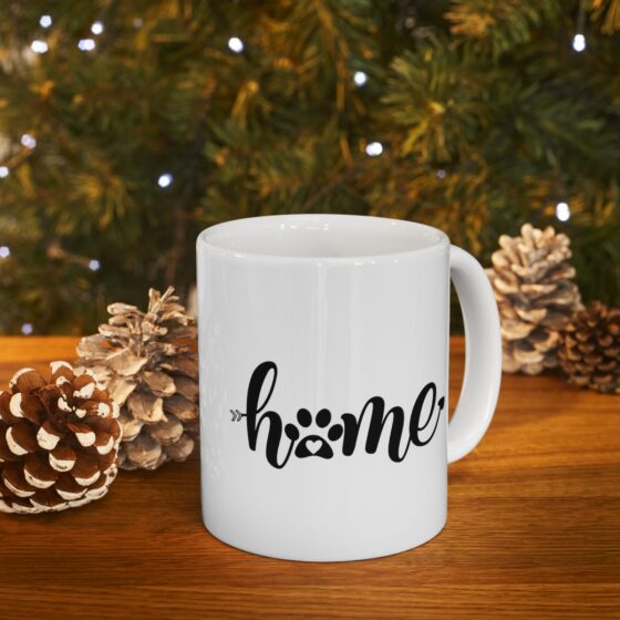 "Home" - Funny Double Sided Print - White Ceramic Mug 11oz - Image 10