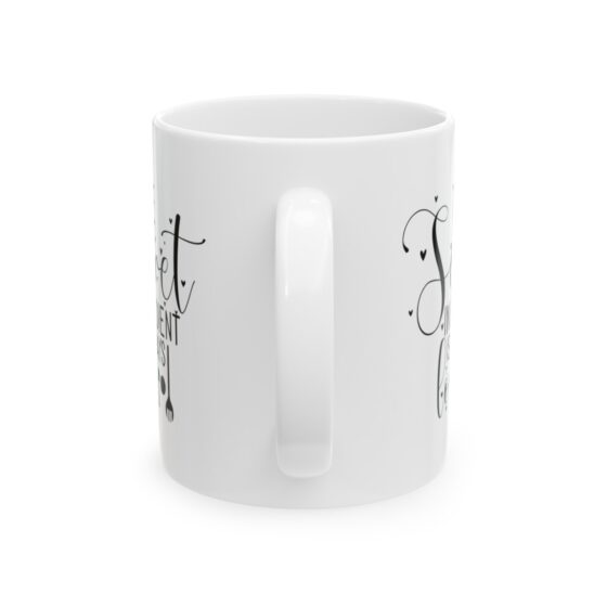 "The Secret Ingredient Is Always Love" - Funny Double Sided Print - White Ceramic Mug 11oz - Image 3